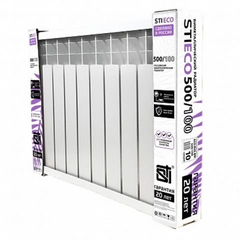 Биметаллический радиатор STI ECO RUS BM 500/100 10 сек.