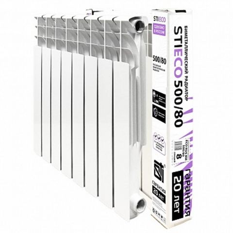 Биметаллический радиатор STI ECO RUS BM 500/80 8 сек.