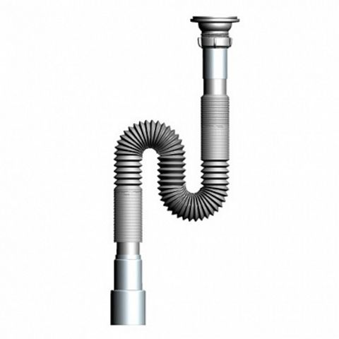 F213 Гофросифон 1 1/4"х40/50 удл
