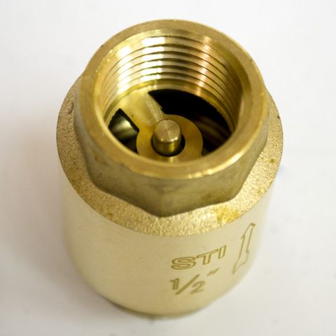 Клапан обратный пружинный STI 15 (латунное уплотнение)