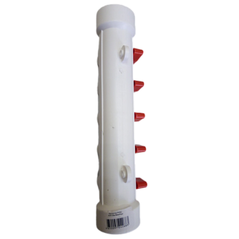 Коллектор MeerPlast 32х20 (4 вых.) с воздухоотв. красный
