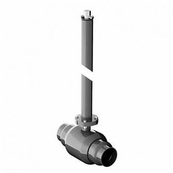  Кран шаровой цельносв. Маршал 11с67п 3ЦП под приварку 200 (PN25) с удл. шпинд. 1,0 м Т-ключ 