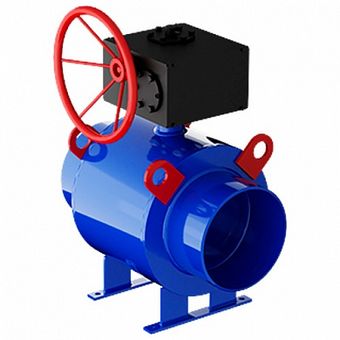  Кран шаровой цельносв. Маршал 11с67п ЦФ фланец 300 (PN16) с ред. 