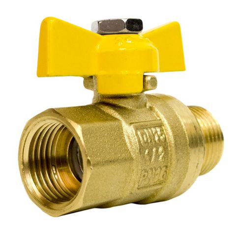 Кран шаровой газовый STI ШГ бабочка 15