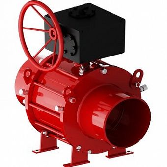  Кран шаровой Маршал 11с67п 5СП под приварку 200 (PN16) с ред. 