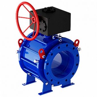  Кран шаровой Маршал 11с67п СФ фланец 300/250 (PN40) с ред. 