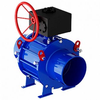  Кран шаровой Маршал 11с67п СП под приварку 350 (PN25) с ред. 