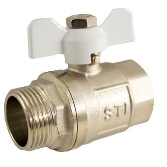  Кран шаровой STI ШГ бабочка 20 