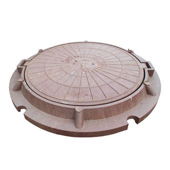  Люк полимерный легкий малый, 30 кН - красный 