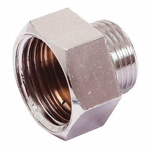 Переходник лат. хромир. 3/8"M-1/2"F