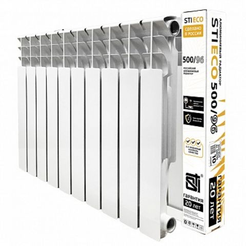 Радиатор алюминиевый STI ECO RUS AL 500/96 10 сек.