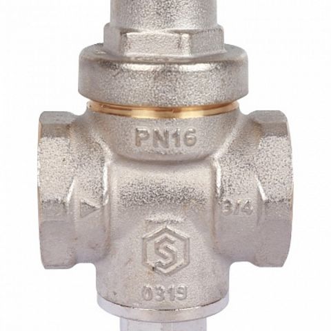 Редуктор давления STOUT 3/4" вн/вн PN16 с выходом под манометр SVS-1010-000020