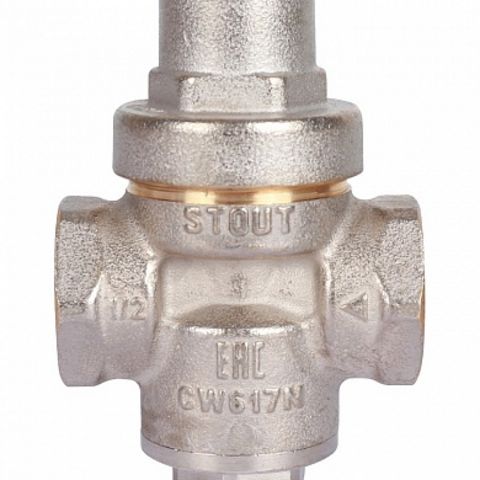 Редуктор давления STOUT вн/вн 1/2" PN16 без подкл. манометра SVS-1009-000015
