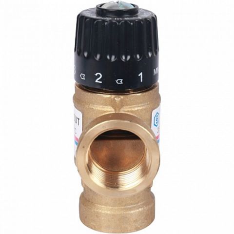 Термостатический смесительный клапан для систем отопления и ГВС STOUT 3/4" ВР 35-60°С KV 1,6 SVM-011