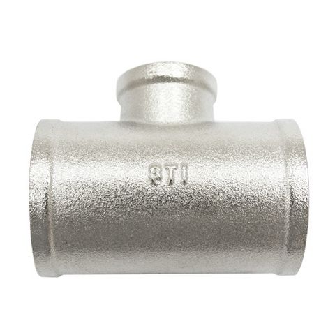 Тройник 1" х ¾" х 1" никелированный