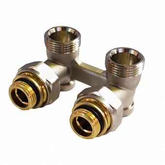  Узел нижнего подключения радиатора ½х¾ угловой 